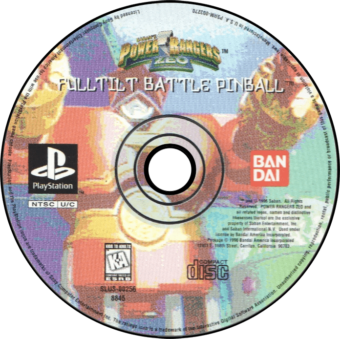 Power Rangers Zeo Full Tilt Battle Pinball media 8 for Playstation